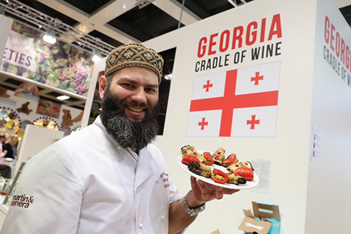 A man with products from Georgia